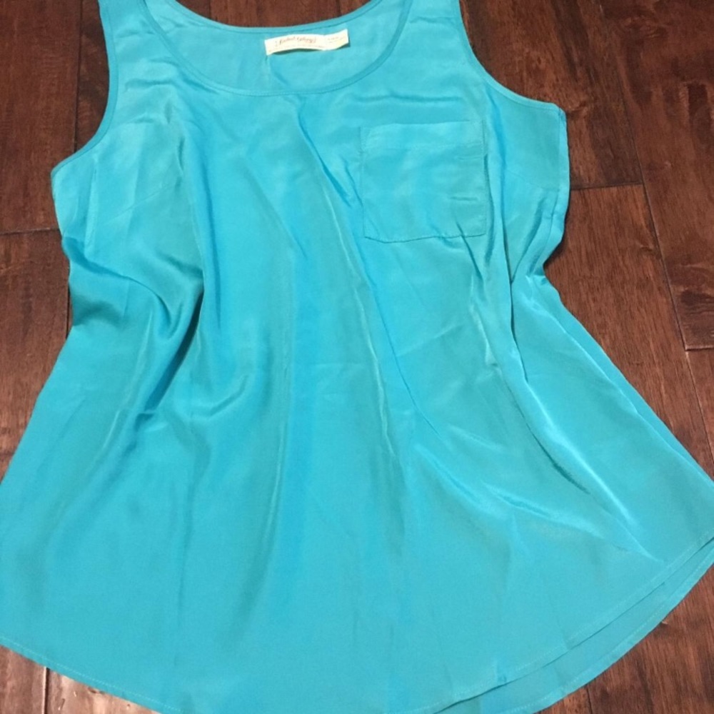 BEAUTIFUL Blue “Silk” Tank Top